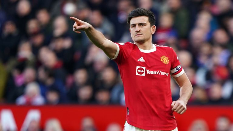 Harry Maguire received a good reception back at United