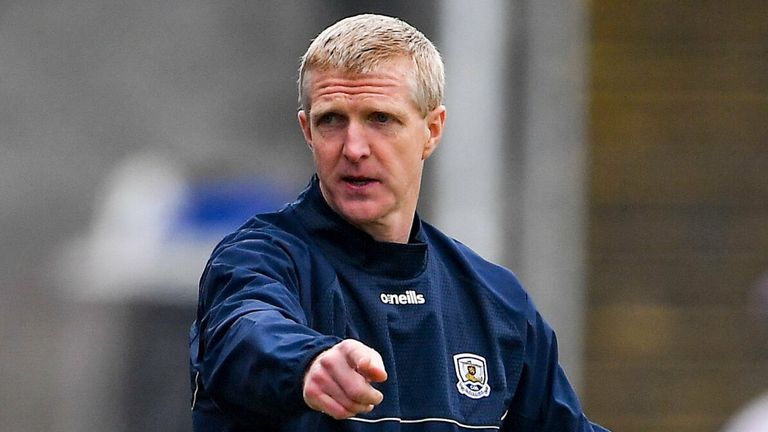 20 March 2022; Galway manager Henry Shefflin during the Allianz Hurling League Division 1 Group A match between Galway and Clare at Pearse Stadium in Galway. Photo by Ray Ryan/Sportsfile
