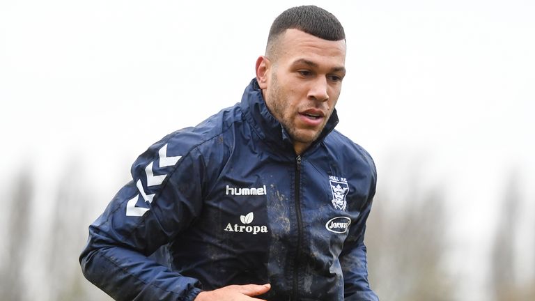 Picture by Will Palmer/SWpix.com - 06/12/2021 - Hull FC Training - Hull FC Elite Performance Centre, Hull, United Kingdom - Carlos Tuimavave