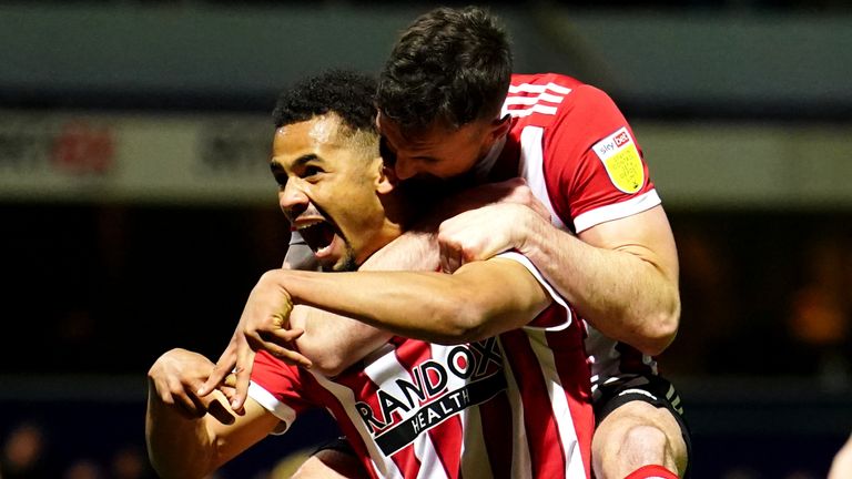 Iliman Ndiaye celebrates scoring for Sheffield United vs QPR