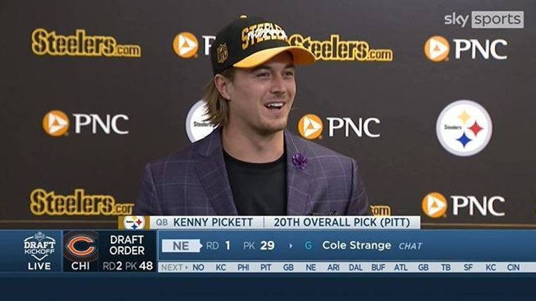 2022 NFL Draft: Kenny Pickett discusses being selected by Pittsburgh  Steelers at 20th overall, Video, Watch TV Show