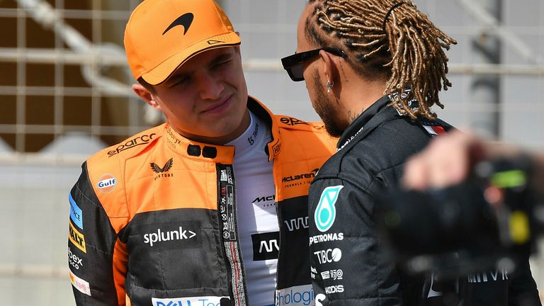 Lando Norris says Mercedes' struggles this year are 'nice to see'