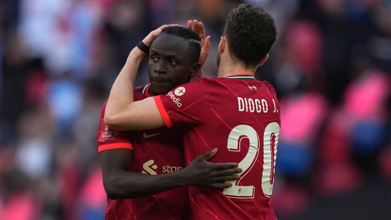 Sadio Mane scored twice for Liverpool against Manchester City