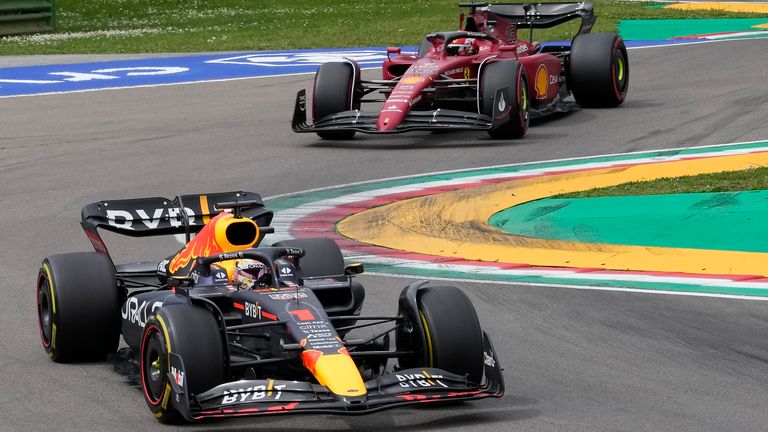Max Verstappen will start ahead of Charles Leclerc in the Sprint at Imola