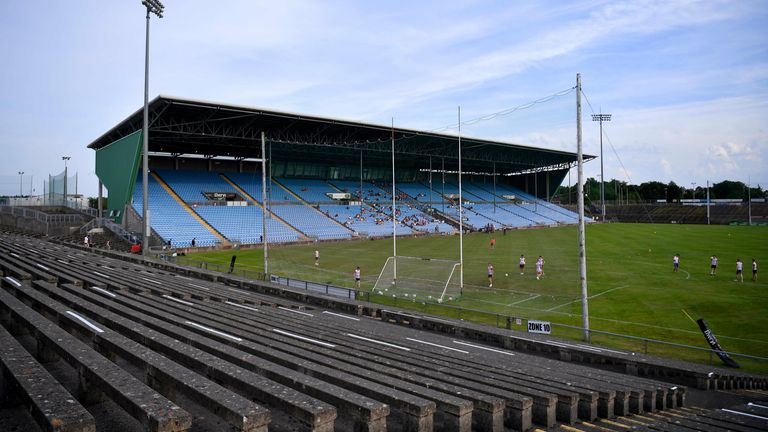 21 July 2021; A general view of the pitch before the EirGrid Connacht GAA Football U20 Championship Final match between Mayo and Roscommon at Elverys MacHale Park in Castlebar, Mayo. Photo by Piaras .. M..dheach/Sportsfile
