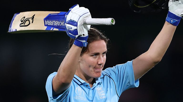 Nat Sciver scored an unbeaten 148 in a losing cause in Christchurch