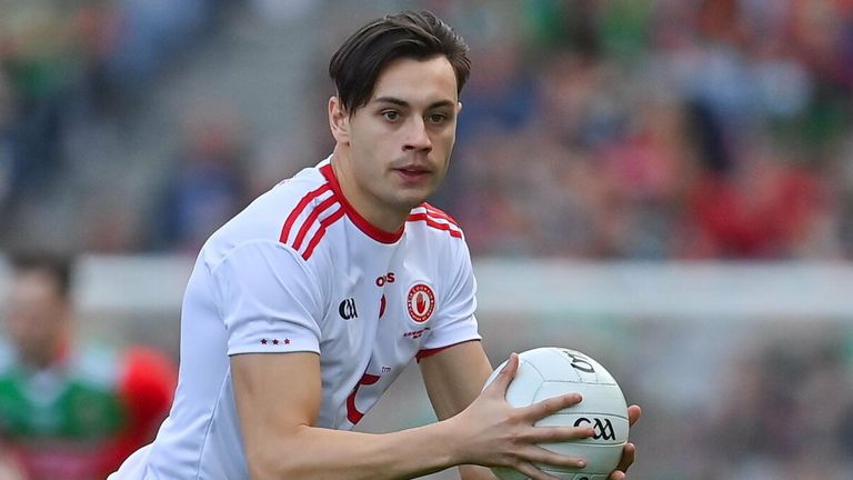 11 September 2021; Paul Donaghy of Tyrone during the GAA Football All-Ireland Senior Championship Final match between Mayo and Tyrone at Croke Park in Dublin. Photo by Brendan Moran/Sportsfile