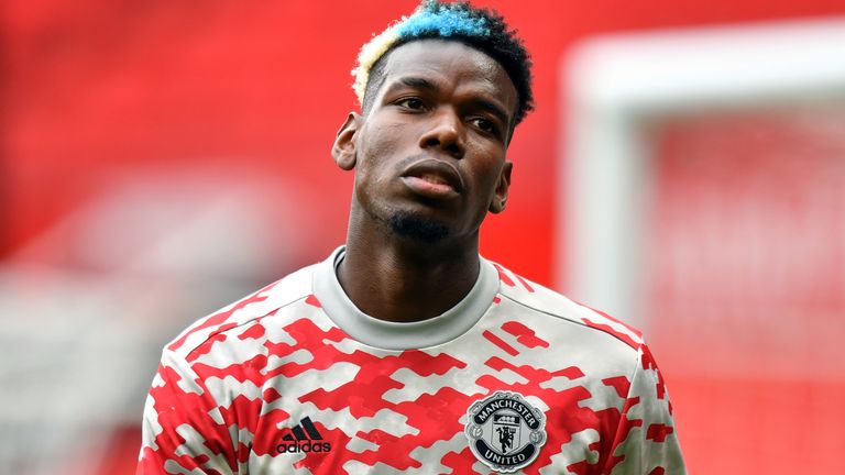Manchester United’s Paul Pogba ahead of a pre-season friendly match at Old Trafford, Manchester.  Photo date: Saturday August 7, 2021.