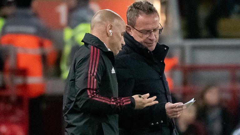 Ralf Rangnick's Man Utd side lost 4-0 to Liverpool at Anfield