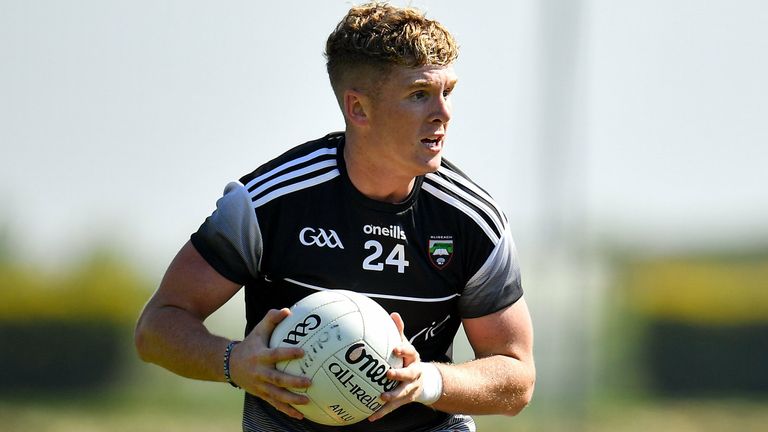 30 May 2021; Red Óg Murphy of Sligo during the Allianz Football League Division 4 North Round 3 match between Louth and Sligo at Geraldines Club in Haggardstown, Louth. Photo by Seb Daly/Sportsfile