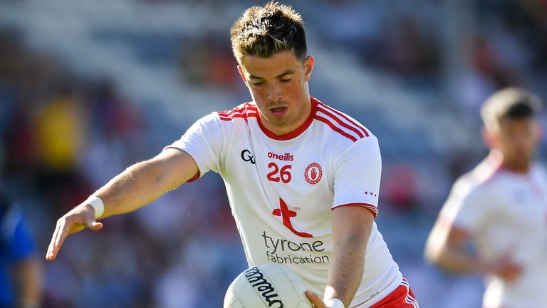 7 July 2018; Ronan O'Neill of Tyrone during the GAA Football All-Ireland Senior Championship Round 4 between Cork and Tyrone at O...Moore Park in Portlaoise, Co. Laois. Photo by Brendan Moran/Sportsfile