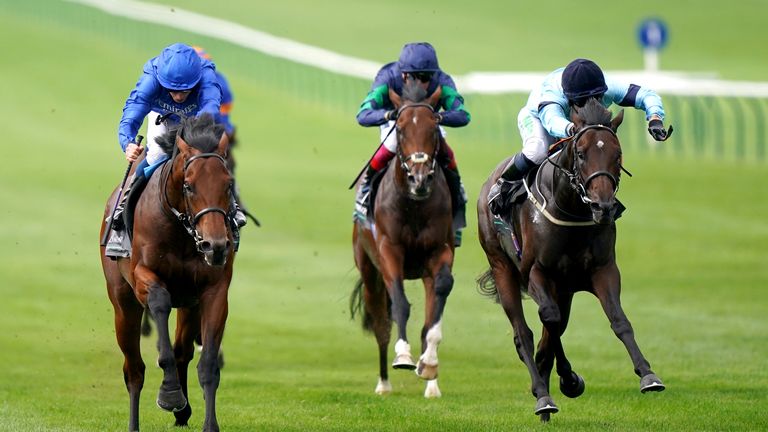 The Royal Reserve (right) defeats Corobus at the Royal Lodge in Newmarket.