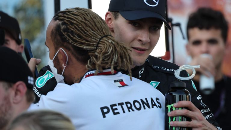 George Russell and Lewis Hamilton are forging a strong relationship