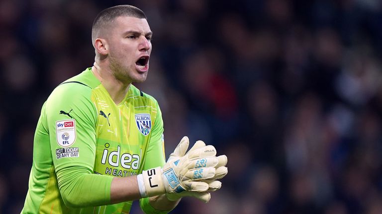 El portero del West Brom, Sam Johnstone.