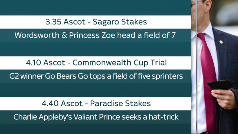 Watch all the action on Royal Ascot Trials Day on Sky Sports Racing and Sky Sports Main Event