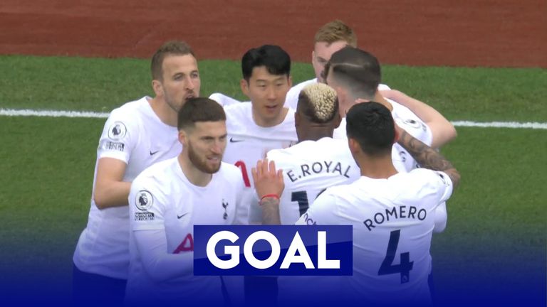 Son scores for Spurs against Aston Villa