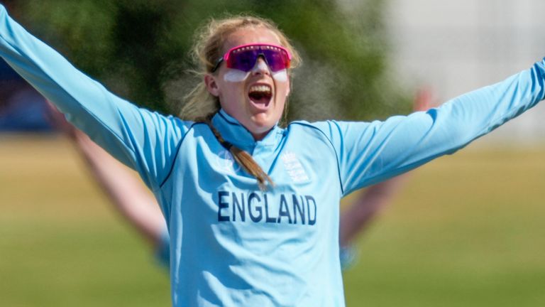 Spinner Sophie Ecclestone talks up England's chances of winning the Women's World Cup final against Australia