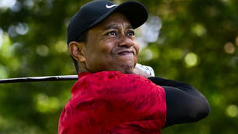 Tiger Woods played nine holes at Southern Hills on Sunday and another nine holes on Monday before his big return 