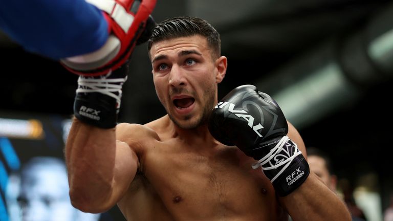 Tommy Fury will be looking to extend his unbeaten record at Wembley this weekend 
