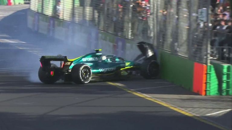 Sebastian Vettel crash