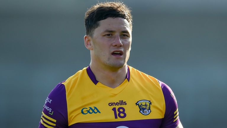 27 March 2022; A dejected Lee Chin of Wexford after the Allianz Hurling League Division 1 Semi-Final match between Wexford and Waterford at UPMC Nowlan Park in Kilkenny. Photo by Daire Brennan/Sportsfile