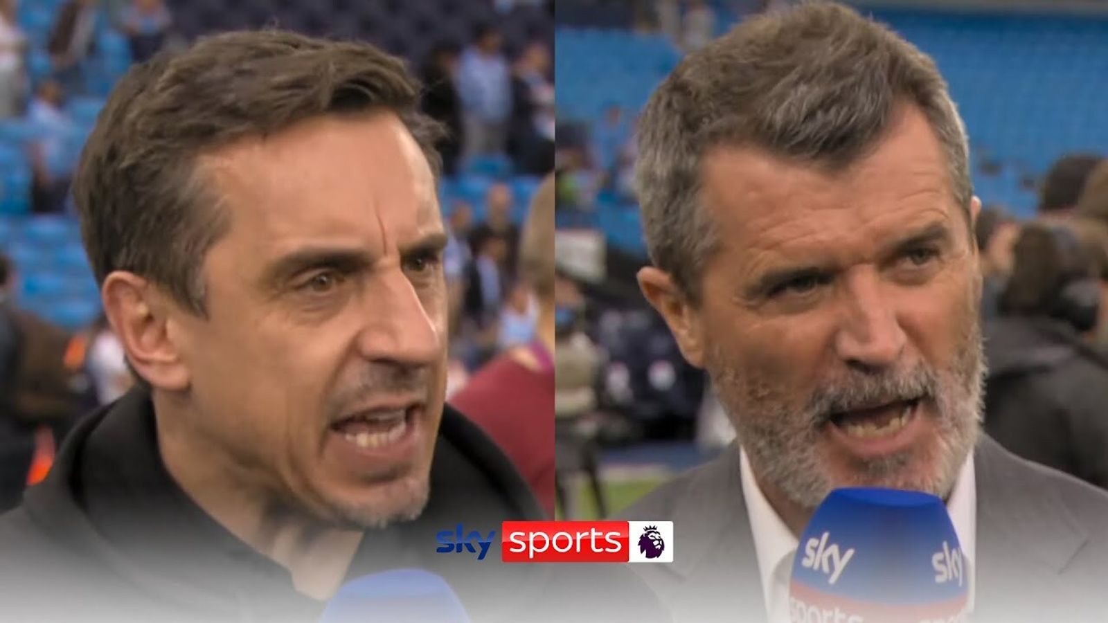 Robin Olsen: Gary Neville and Roy Keane react to pitch invasions after Aston Villa goalkeeper ‘assaulted’ at Man City