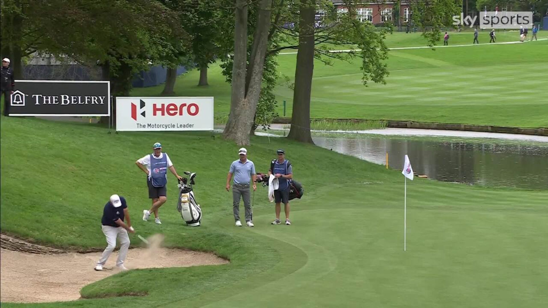'You lucky man!' Bjorn's big bunker break!