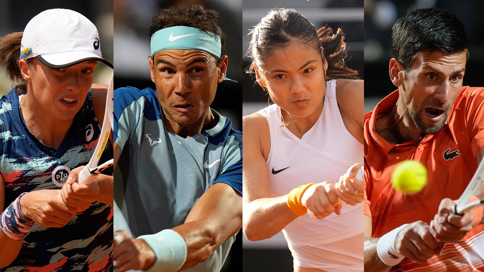 French Open Novak Djokovic, Iga Swiatek, Rafael Nadal and Britains Emma Raducanu headline Tennis News Sky Sports