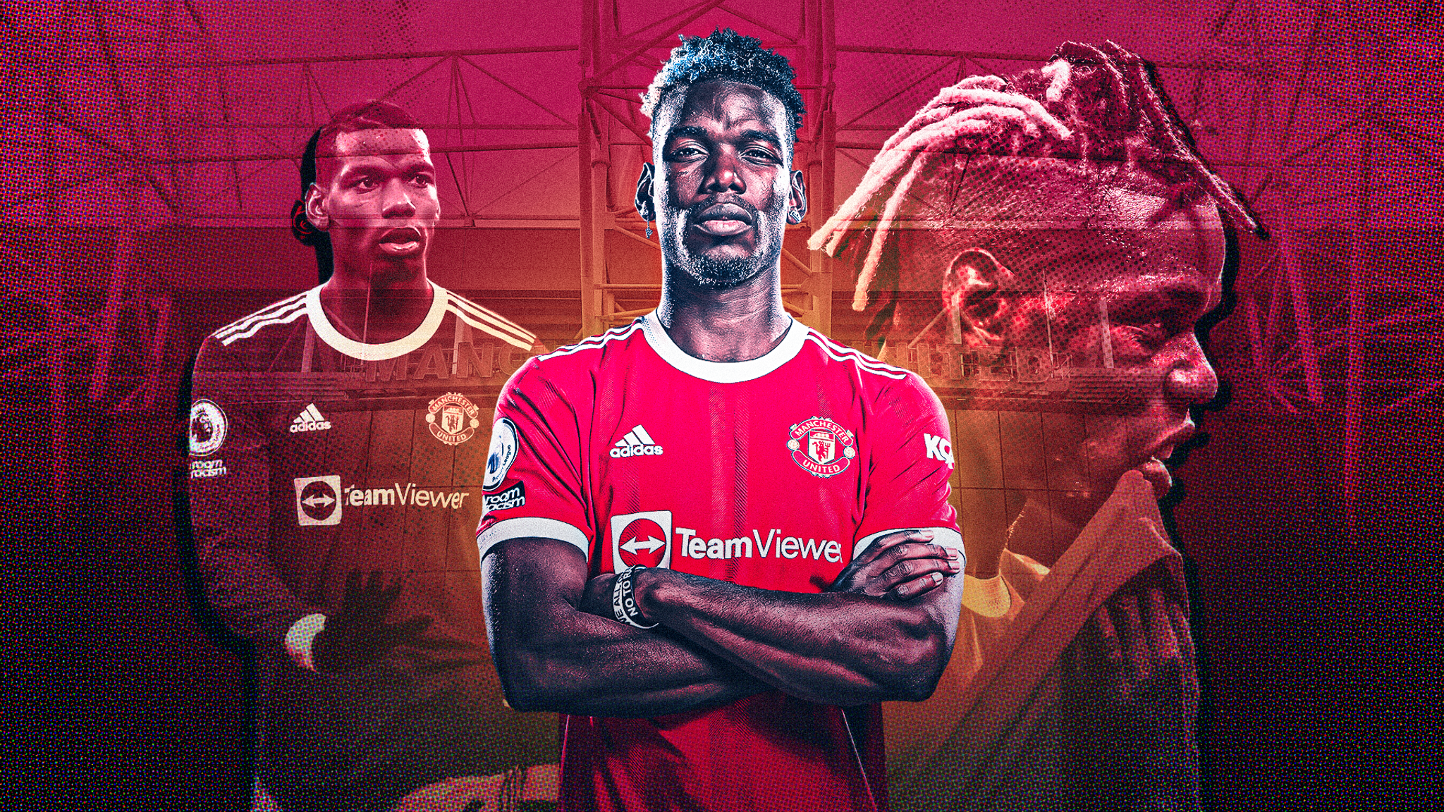 Paul Pogba of Manchester United  Manchester united soccer, Paul pogba  manchester united, Paul pogba