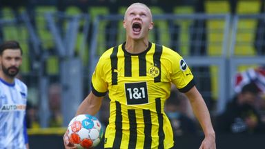 Haaland scored his 28th  goal of the current campaign in 29 matches for Dortmund 