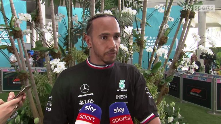 Lewis Hamilton says Mercedes are not moving forward at the pace they'd like but are happy with today's performance in qualifying. 