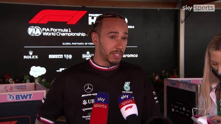 After suffering a puncture in the first lap, Lewis Hamilton was healed to finish in fifth place as Mercedes continued to improve in the sixth race of the season.