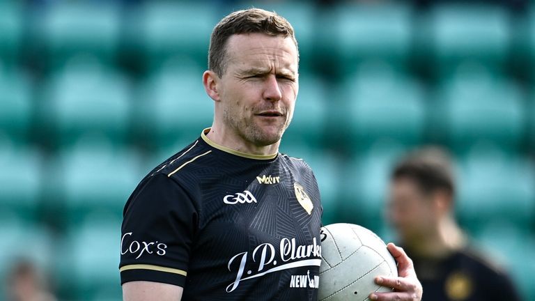 17 April 2022; Leitrim manager Andy Moran before the Connacht GAA Football Senior Championship Quarter-Final match between London and Leitrim at McGovern Park in Ruislip, London, England. Photo by Sam Barnes/Sportsfile