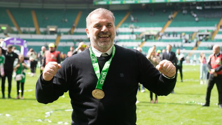 Ange Postecoglou led Celtic to the title in his first season as manager