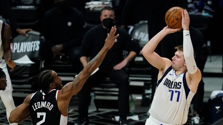 Check out the best of Luka&#39;s 46-point performance from last year&#39;s Game 7 against the LA Clippers. Luka&#39;s Mavericks are in action against the Suns, from 12.30am overnight live on Sky Sports after Bucks @ Celtics from 8.15pm on Sky Sports Arena.