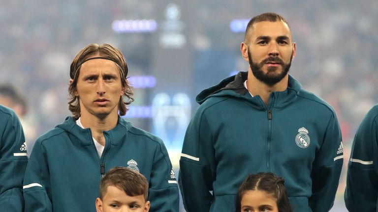 Luka Modric and Karim Benzema