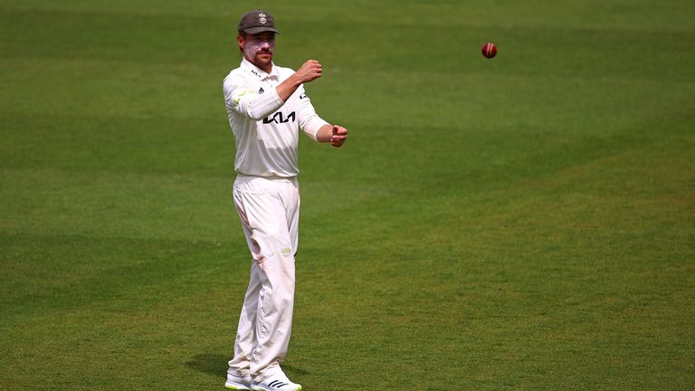 Burns' century on the opening day helped set up a third straight victory for Surrey at the Kia Oval