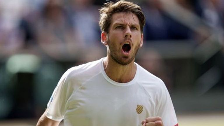 Cameron Norrie celebrates at Wimbledon. Another British tennis success story in 2021 was Cameron Norrie who rocketed from outside the top 70 to the verge of the top 10 on the back of an animalistic capacity for hard work. Issue date: Thursday December 16, 2021.