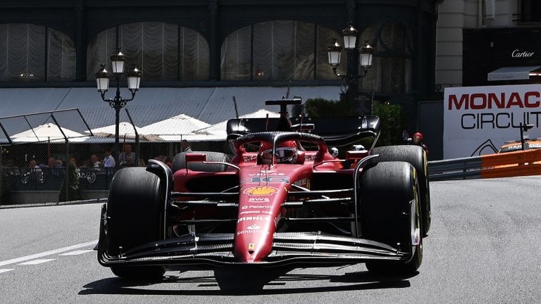 Charles Leclerc was the fastest in both practices on Friday in Monaco