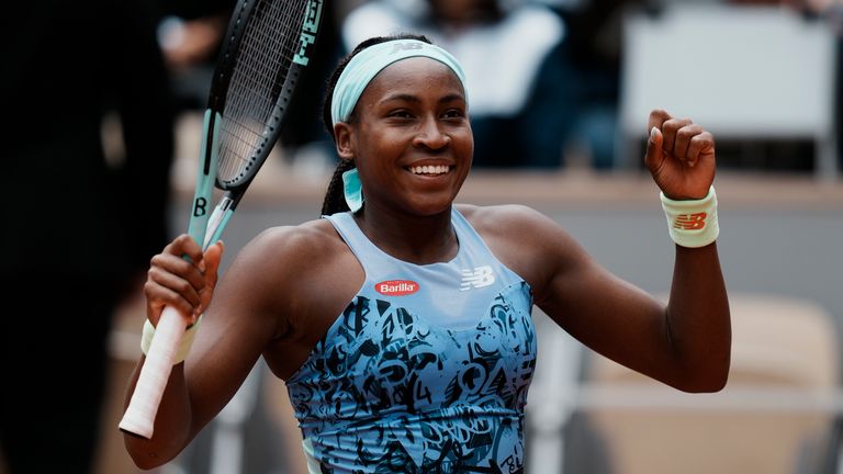 Coco Gauff advanced to the quarter-finals in Paris for the second straight year