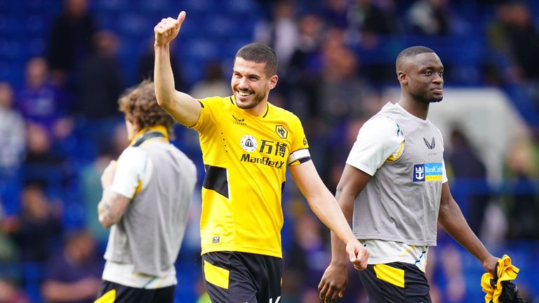 Conor Coady grabbed a dramatic late point for Wolves