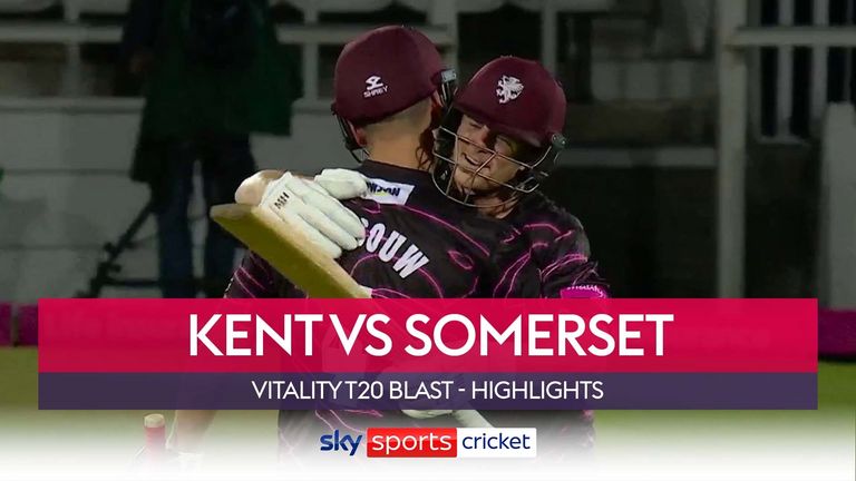 Rilee Rossouw smashed 81 from just 54 balls as Somerset defeated defending champions Vitality Blast Kent by eight wickets