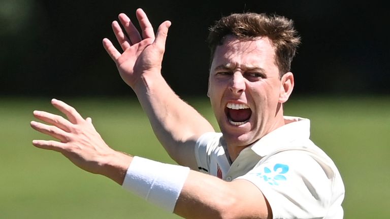 Matt Henry was one of four New Zealand bowlers to take two wickets in their friendly against Sussex