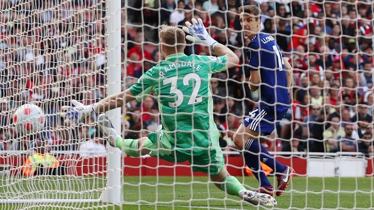 Diego Llorente pulls a goal back for Leeds at Arsenal