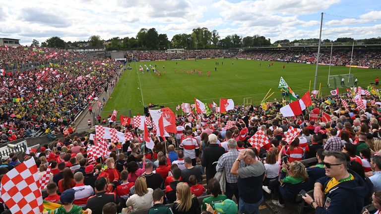 St Tiernach's Park in Clones was packed to capacity