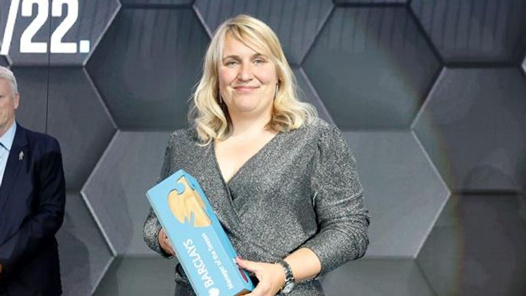 Emma Hayes has been named Barclays FA Manager of the Season