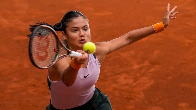 Emma Raducanu says her preparations for the French Open have gone as normal following her back injury 