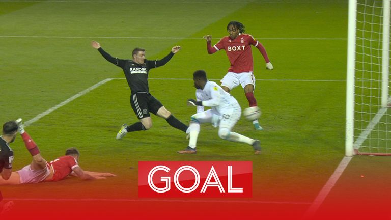 John Fleck goal levels the tie between Sheffield United and Nottingham Forest