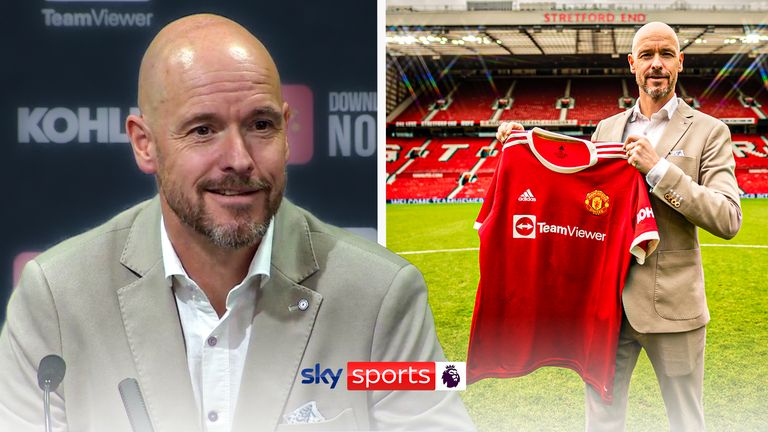 Erik ten Hag says he doesn't see taking the Manchester United coaching position as a risk.