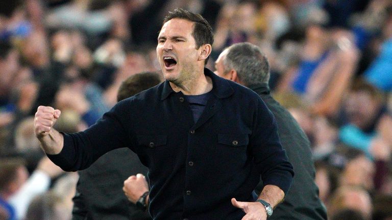 Frank Lampard beams with pride at the final whistle